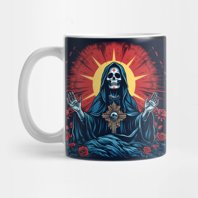 Day Of The Dead - Praying La Calavera Catrina - Santa Muerte by VisionDesigner